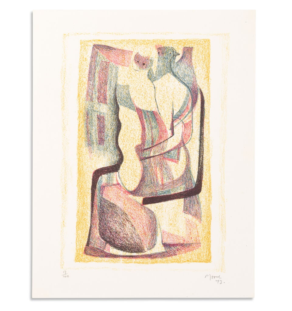 MOORE (HENRY) CRAMER (GERALD) and others. Henry Moore. Catalogue of Graphic Work 1931-1972, NUMB...: MOORE (HENRY) CRAMER (GERALD) and others. Henry Moore. Catalogue of Graphic Work 1931-1972, NUMBER 9 OF 25 COPIES SIGNED BY THE ARTIST, AND CONTAINING A SIGNED LITHOGRAPH AND SIGNED ETCHING, from an