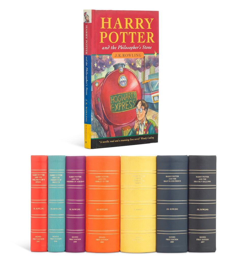 ROWLING (J.K.) COMPLETE SET OF THE SEVEN HARRY POTTER NOVELS, ALL HARDBACK FIRST EDITIONS AND AL... (1 of 15)
