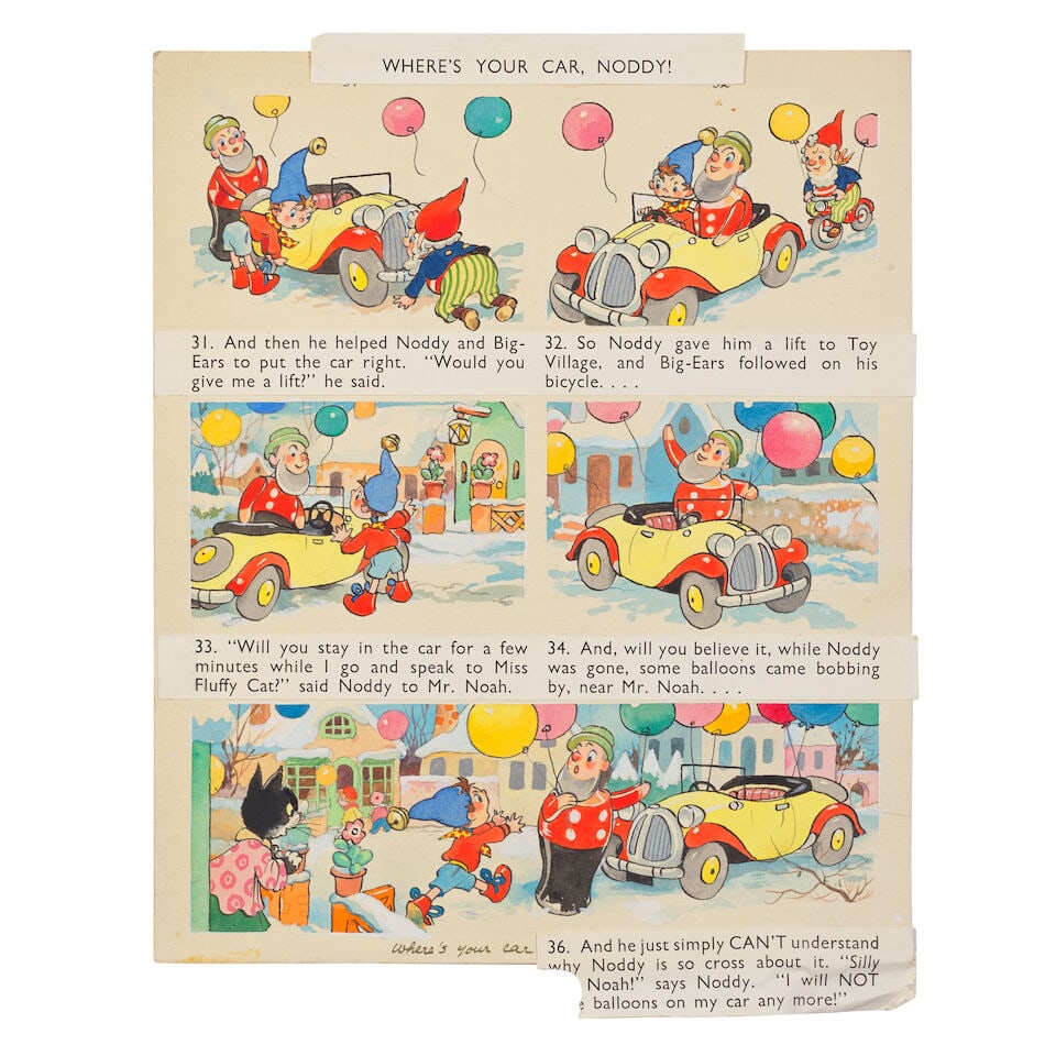NODDY - ARTWORK VAN DER BEEK (HARMSEN) A group of 50 original illustrations for the second The N... (1 of 7)