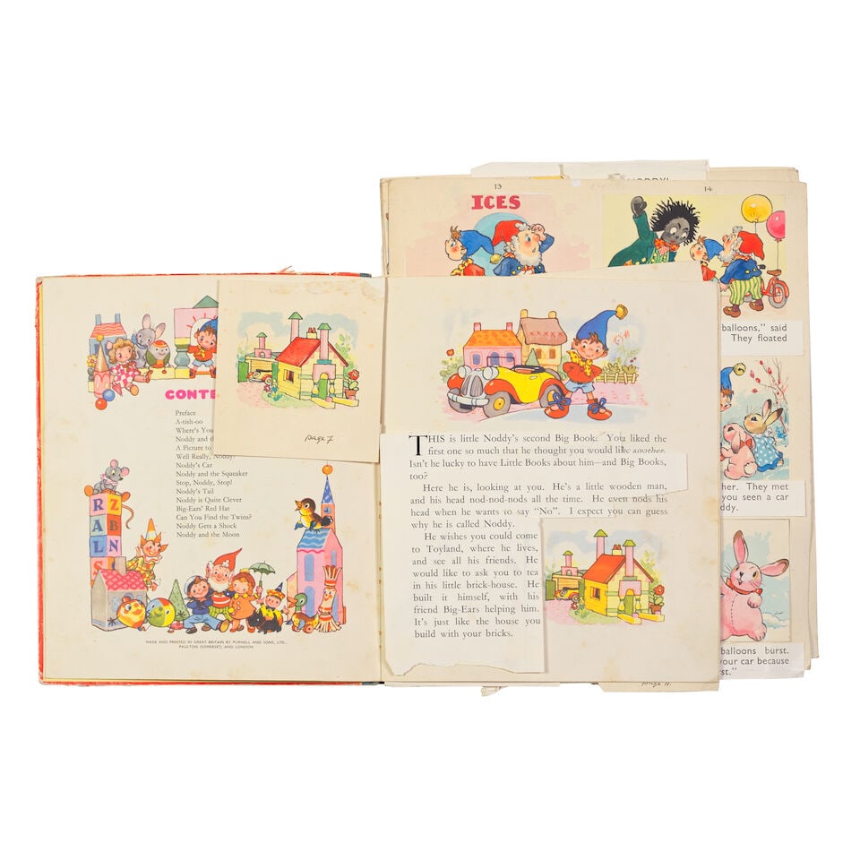 NODDY - ARTWORK VAN DER BEEK (HARMSEN) A group of 50 original illustrations for the second The N... - 2