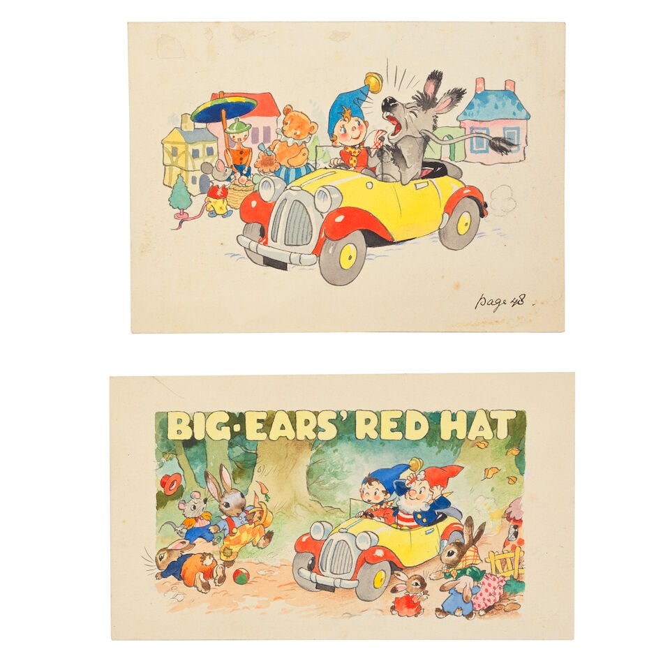 NODDY - ARTWORK VAN DER BEEK (HARMSEN) A group of 50 original illustrations for the second The N... - 5