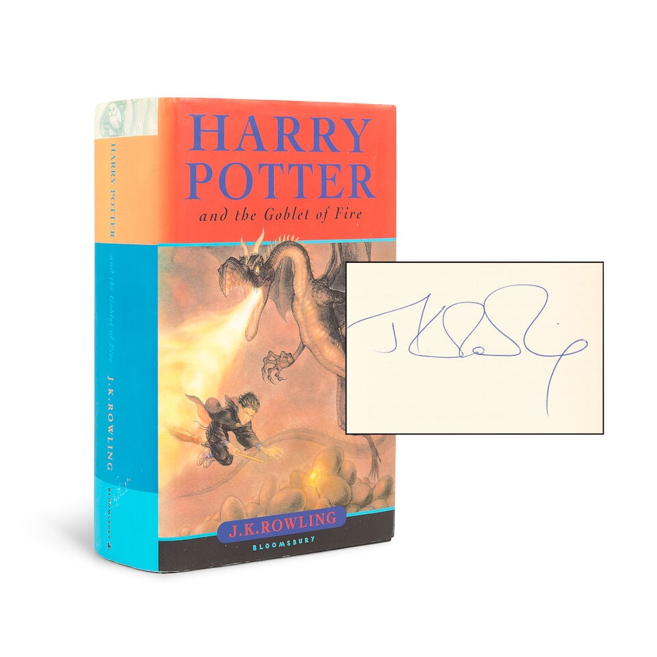 ROWLING (J.K.) Harry Potter and the Goblet of Fire, FIRST EDITION, SIGNED BY THE AUTHOR on the d... (1 of 1)
