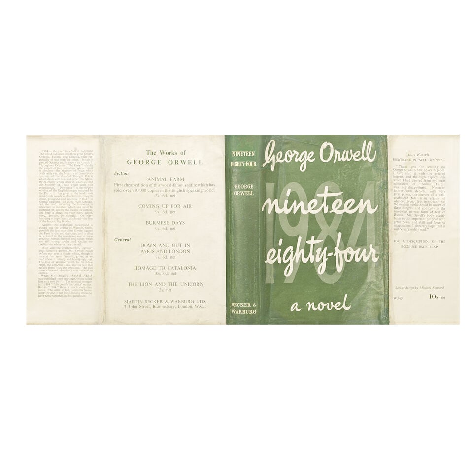 ORWELL (GEORGE) Nineteen Eighty-Four, FIRST EDITION, Secker & Warburg, 1949 - 2