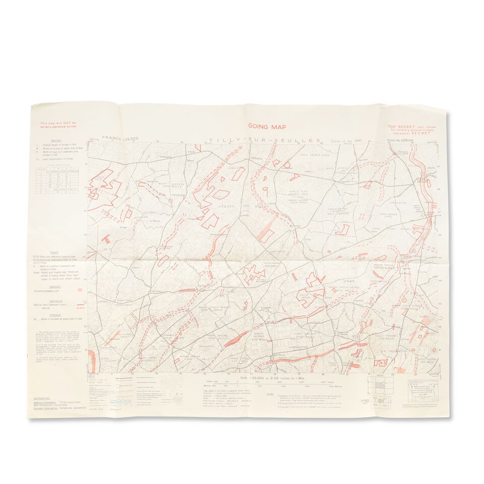 WORLD WAR II - D-DAY LANDINGS Archive of 'Confidential' operational instructions, 'Top Secret' m... - 2