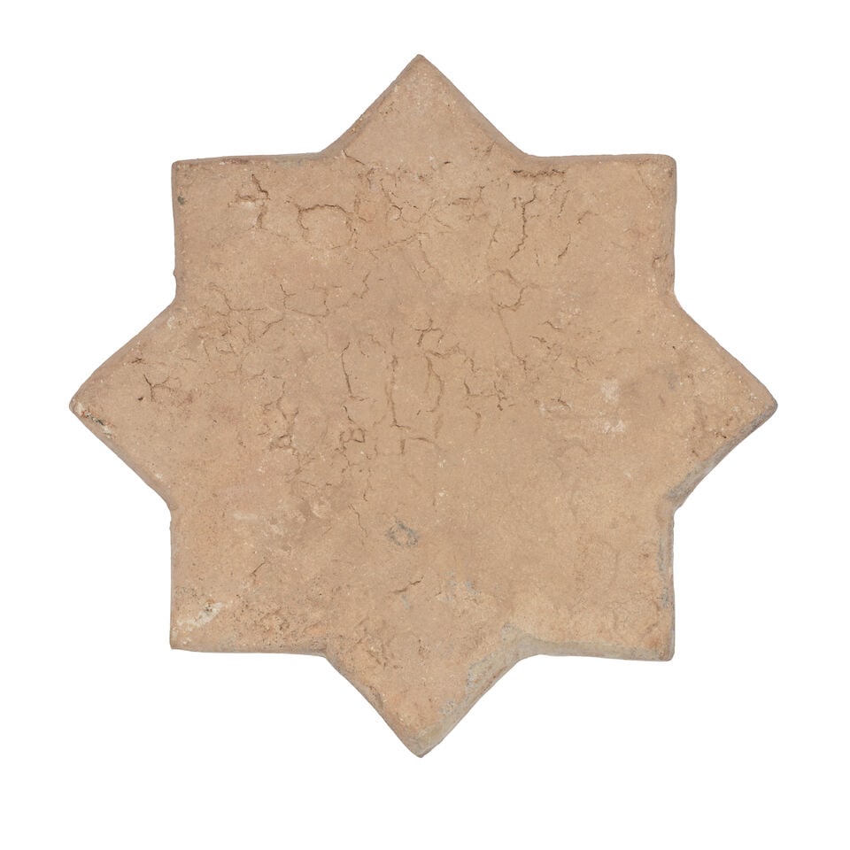 A Kashan lustre moulded pottery star tile Persia, late 13th/ early 14th Century - 2