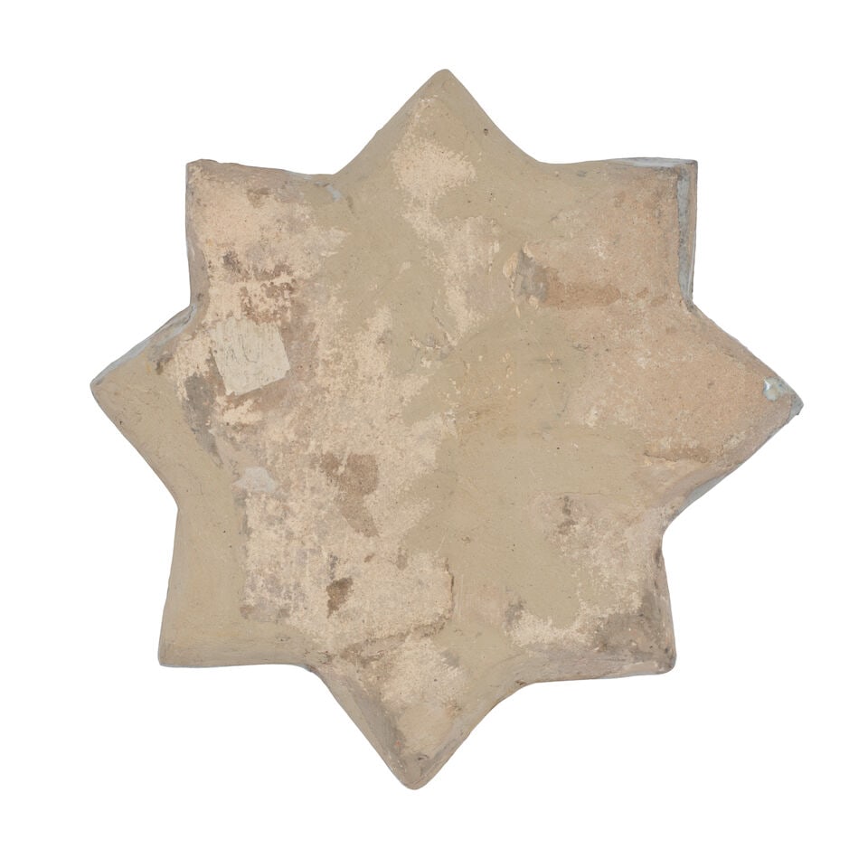 A Kashan lustre moulded pottery star tile Persia, late 13th/ early 14th Century - 2