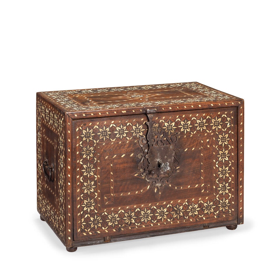 A post-Nasrid silver- and bone-inlaid taracea cabinet Spain, 16th Century - 2