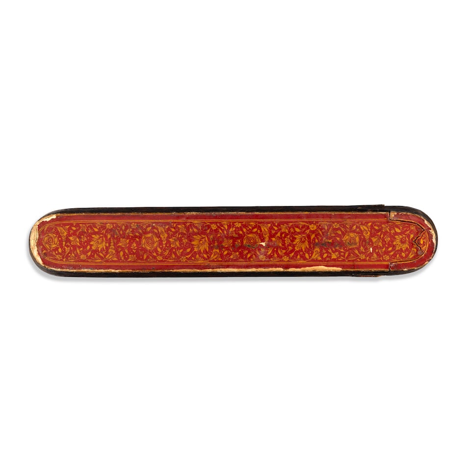 A Qajar lacquer penbox (qalamdan) by Muhammad Javad Persia, dated AH 1304/AD 1886-87 - 3