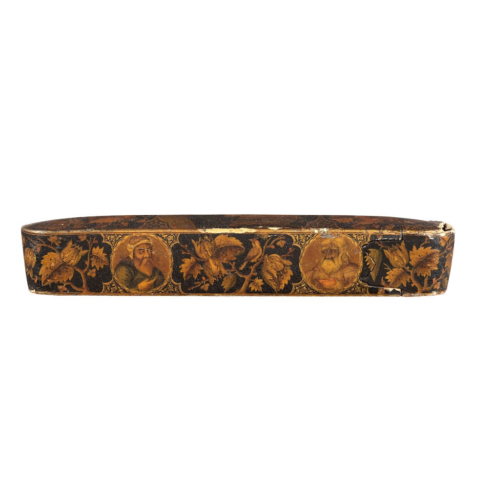 A Qajar lacquer penbox (qalamdan) by Muhammad Javad Persia, dated AH 1304/AD 1886-87 - 5
