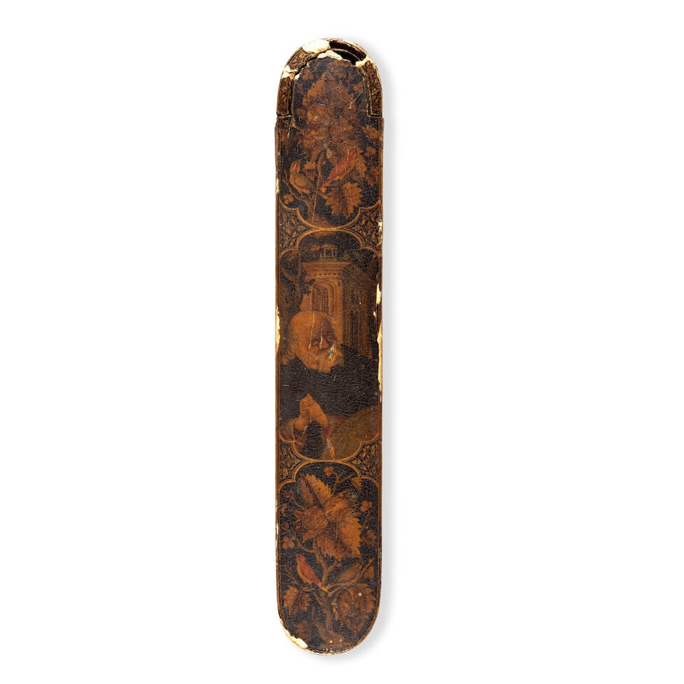 A Qajar lacquer penbox (qalamdan) by Muhammad Javad Persia, dated AH 1304/AD 1886-87 - 7