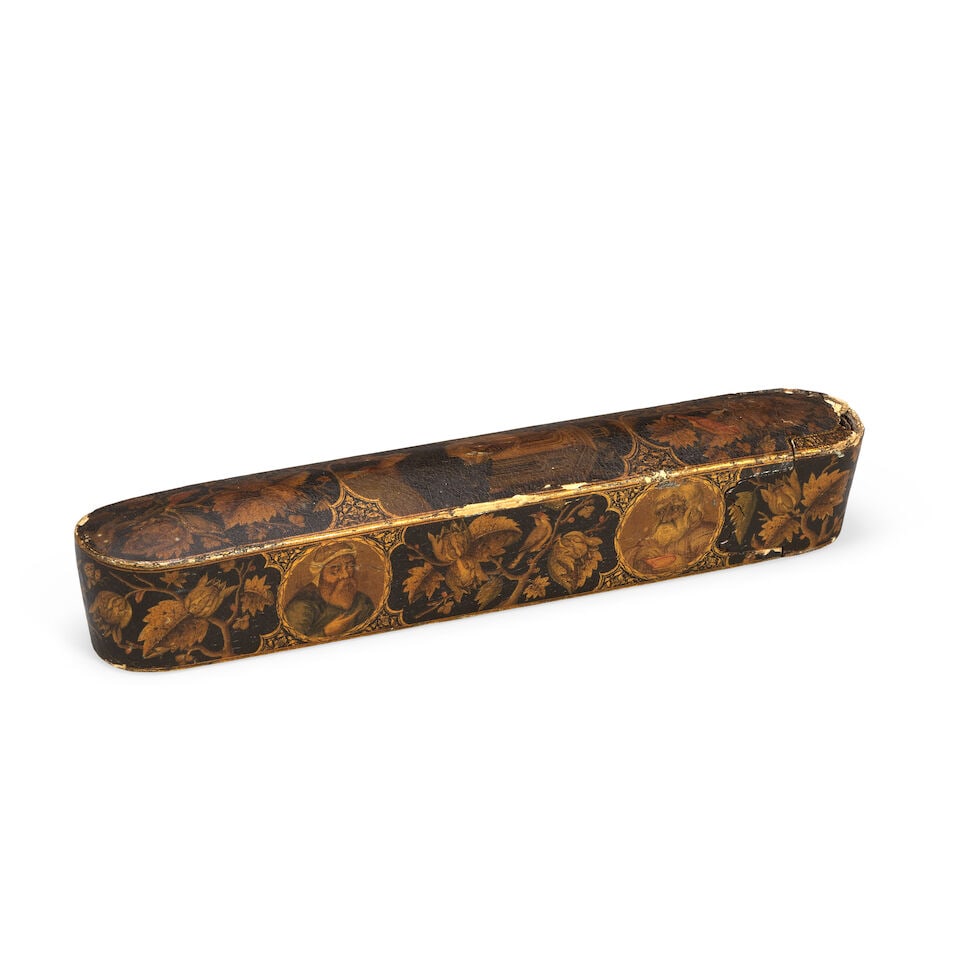 A Qajar lacquer penbox (qalamdan) by Muhammad Javad Persia, dated AH 1304/AD 1886-87 - 8