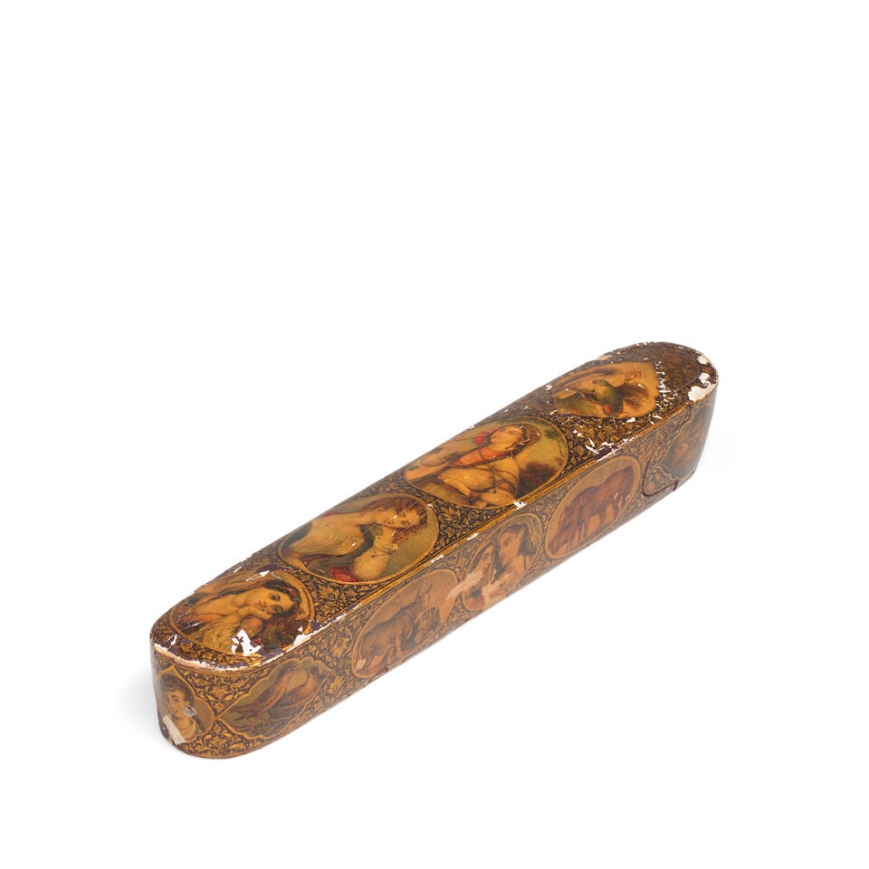 A Qajar lacquer penbox (qalamdan) Persia, late 19th/ early 20th Century - 3