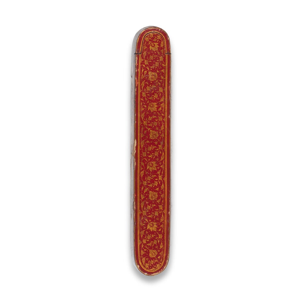 A Qajar lacquer penbox (qalamdan) Persia, late 19th/ early 20th Century - 5