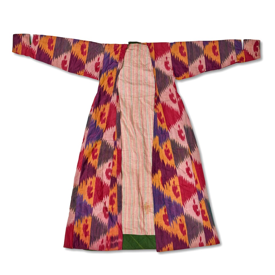 Two woven silk robes (chapan) Central Asia, 19th/ 20th Century(2) - 2