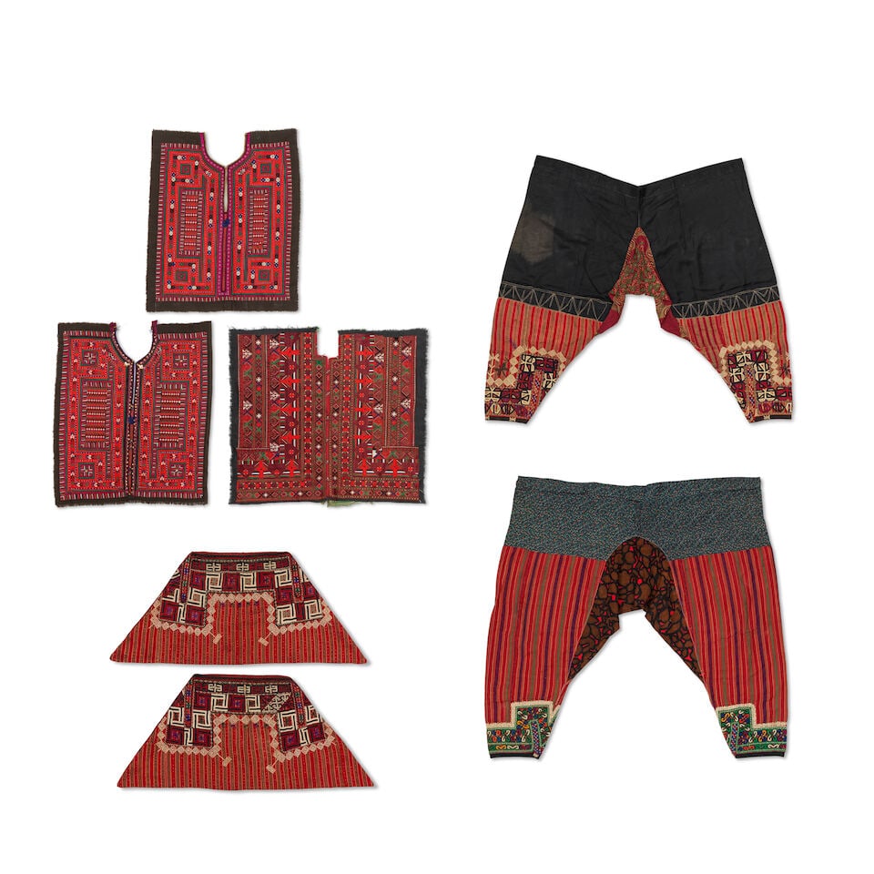 A group of Turkoman embroidered garments Central Asia, 20th Century (22) (1 of 5)
