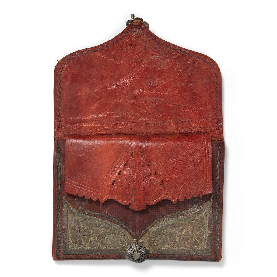 Two Ottoman metal-thread embroidered leather wallets Turkey, 19th and 20th Century(2) - 2