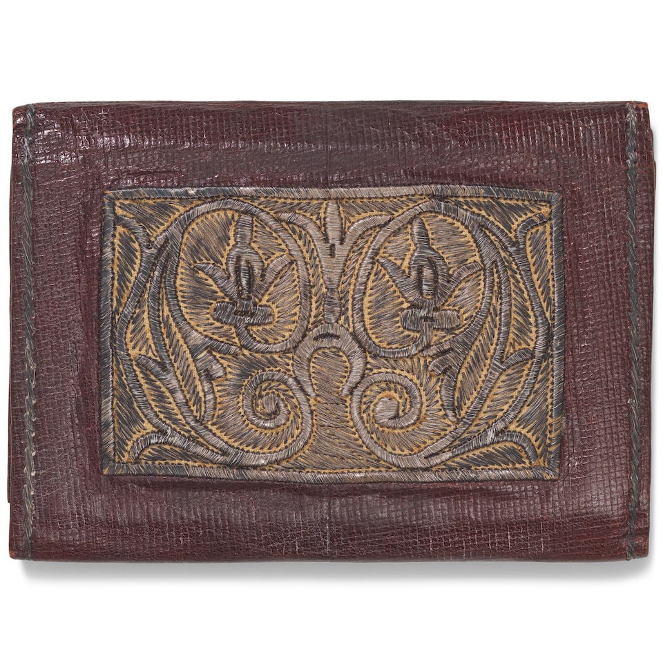 Two Ottoman metal-thread embroidered leather wallets Turkey, 19th and 20th Century(2) - 6