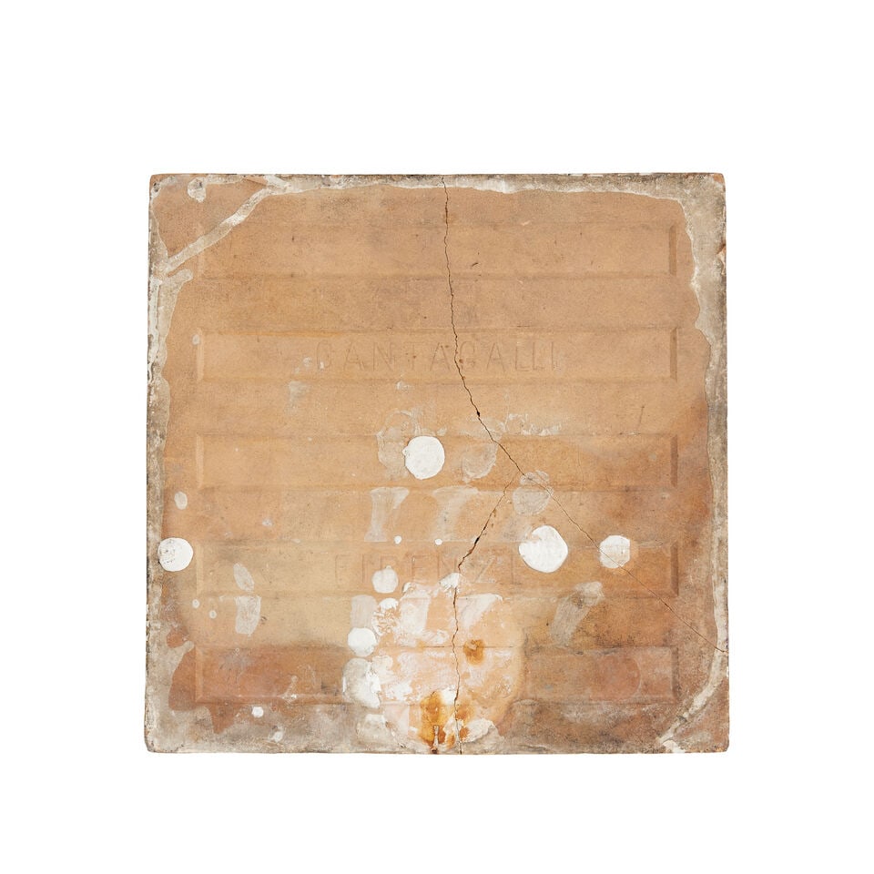 A Cantagalli Damascus style pottery tile Italy, late 19th Century - 2
