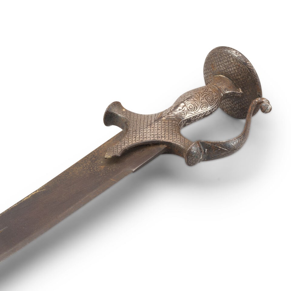 Two silver koftgari steel swords (tulwars) North India, 18th/ 19th Century(3) - 4