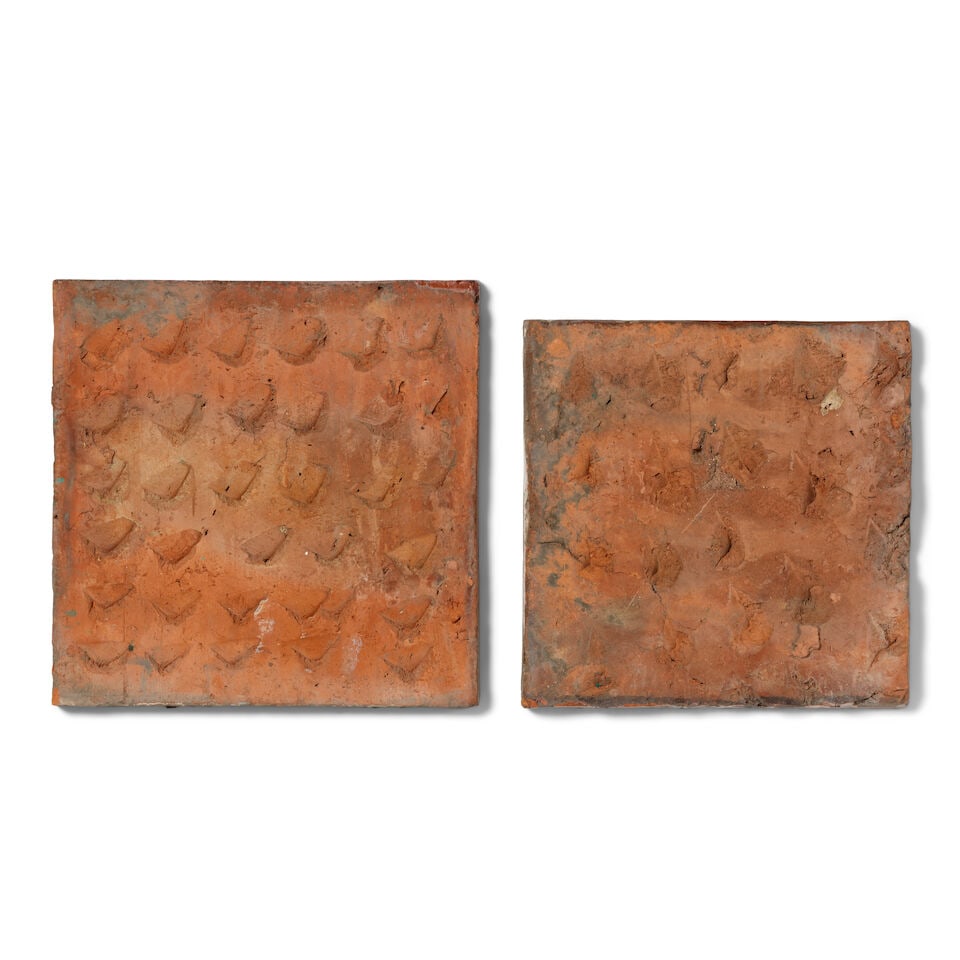 Two Multan underglaze-painted pottery tiles North India, 20th Century(2) - 2