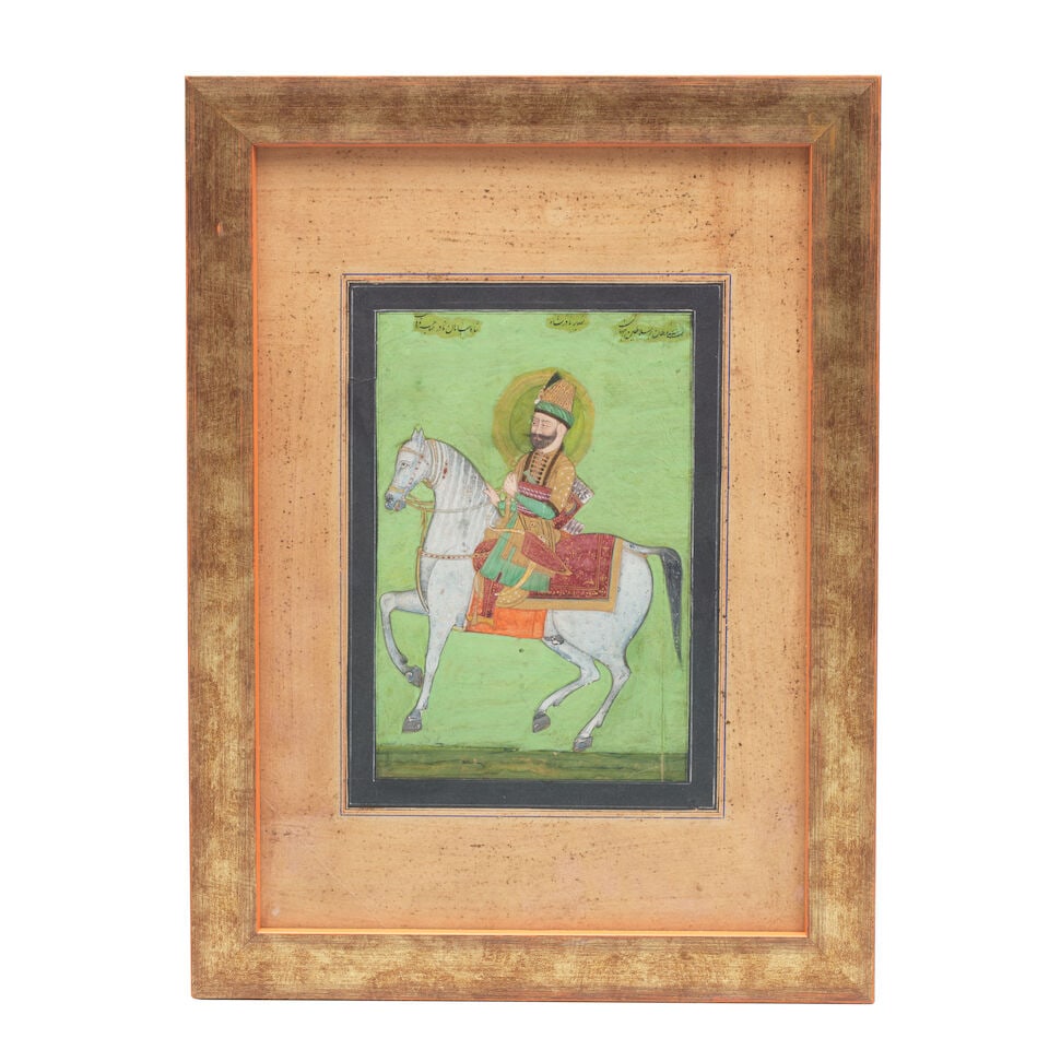 Nadir Shah Afshar (reg. 1736-47) on horseback Deccan, mid-18th Century (1 of 3)