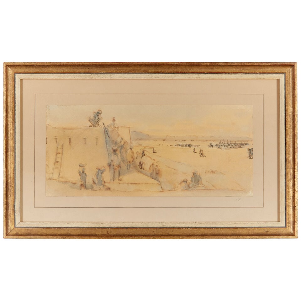 Egron Selif Lundgren (1815-1875) The Fort at Alumbagh, near Lucknow, circa 1858-59 - 2