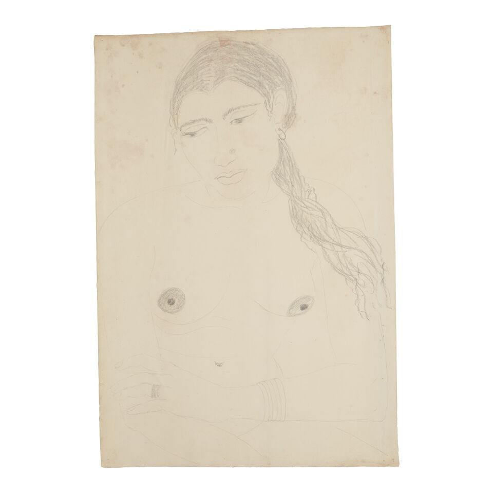 A large group of sixty-three works on paper, depicting Indian and some European sitters, by Dori... - 4