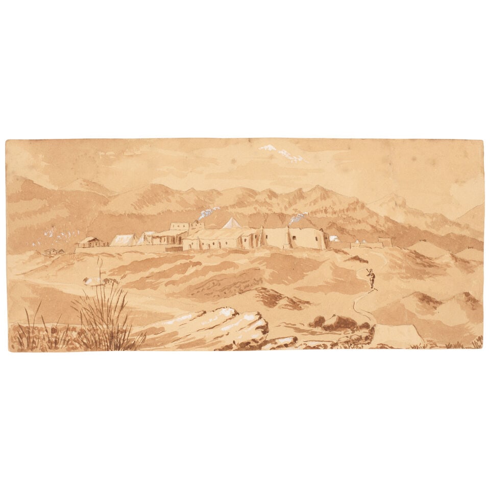A group of six various Indian and Persian landscape views British School, late 19th Century-earl... (1 of 6)