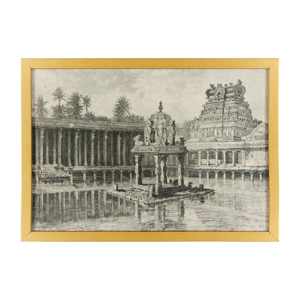 Three views of Indian monuments, two depicting views in Trichinopoly, perhaps from the Illustrat... (1 of 4)