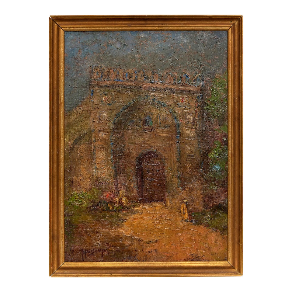 Arabs at a gateway near the Qutb Minar, Delhi Hugo Vilfred Pedersen (Danish, 1870-1959) - 3