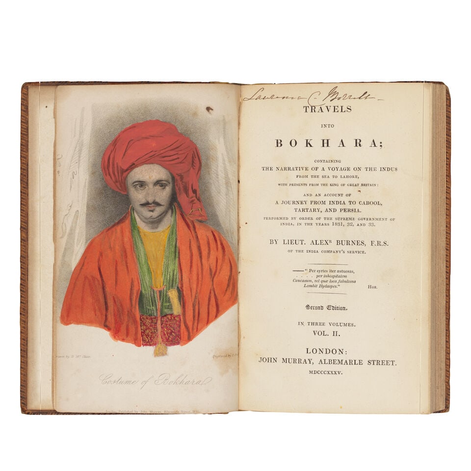 Alexander Burnes, Travels into Bokhara, three volumes, second edition London, John Murray, 1835(3) - 2