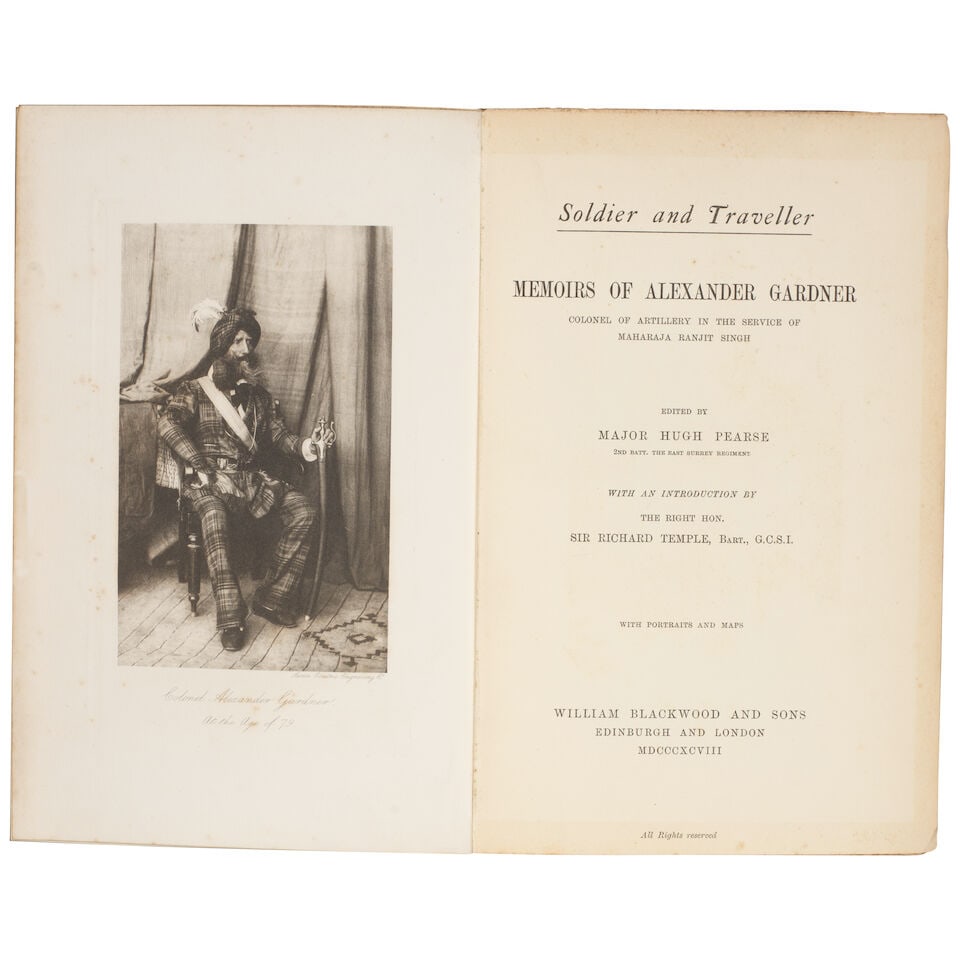 Soldier and Traveller: Memoirs of Alexander Gardner, Colonel of Artillery in the Service of Maha... (1 of 1)