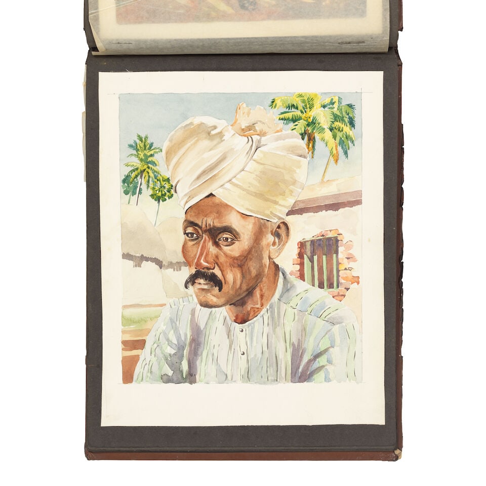 An album of thirty-two watercolours depicting views of Bombay, Delhi, Dacca, etc., and Lahore, i... - 12