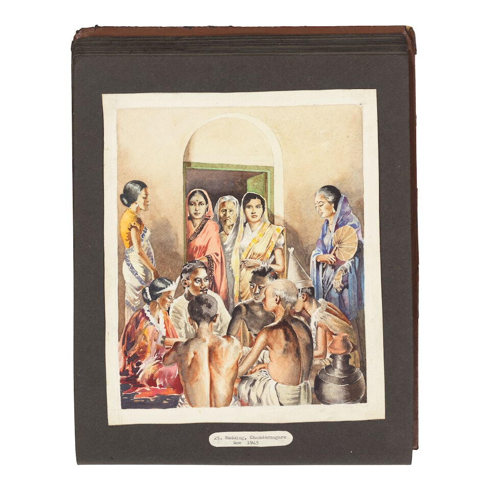 An album of thirty-two watercolours depicting views of Bombay, Delhi, Dacca, etc., and Lahore, i... - 17