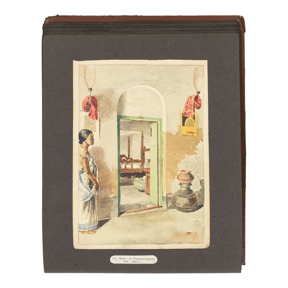 An album of thirty-two watercolours depicting views of Bombay, Delhi, Dacca, etc., and Lahore, i... - 19