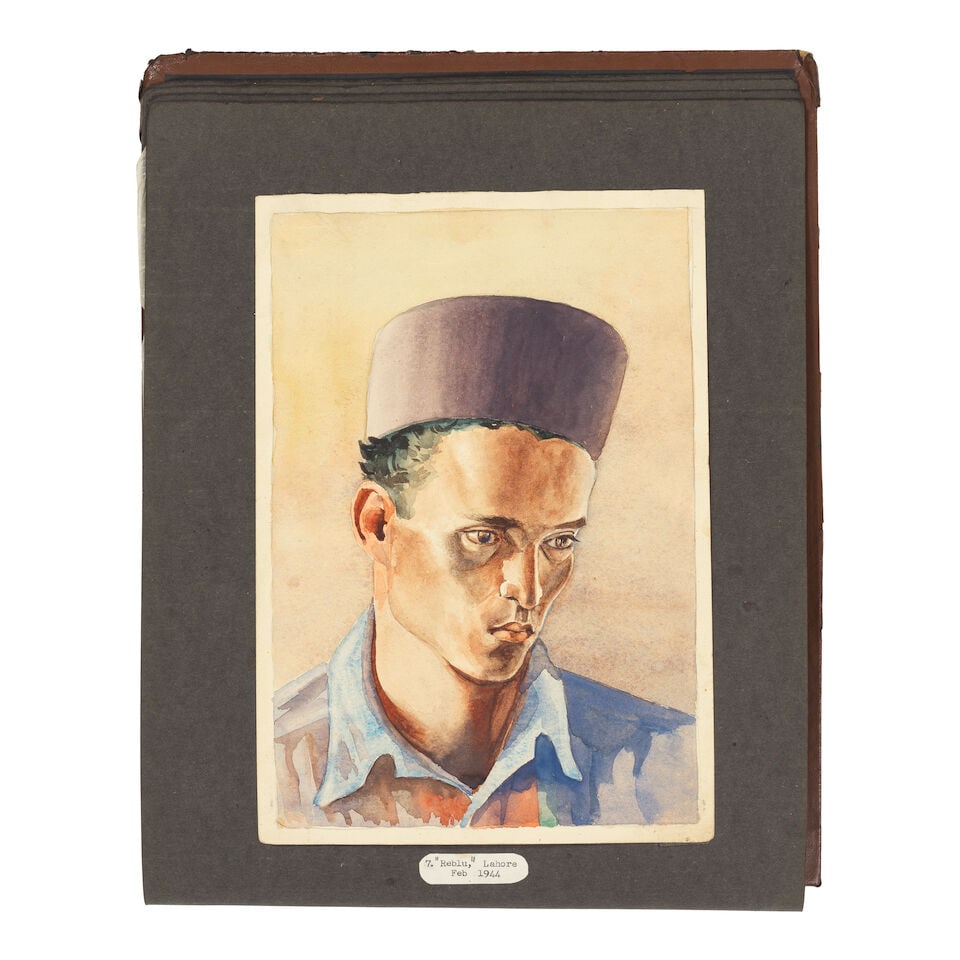 An album of thirty-two watercolours depicting views of Bombay, Delhi, Dacca, etc., and Lahore, i... - 5