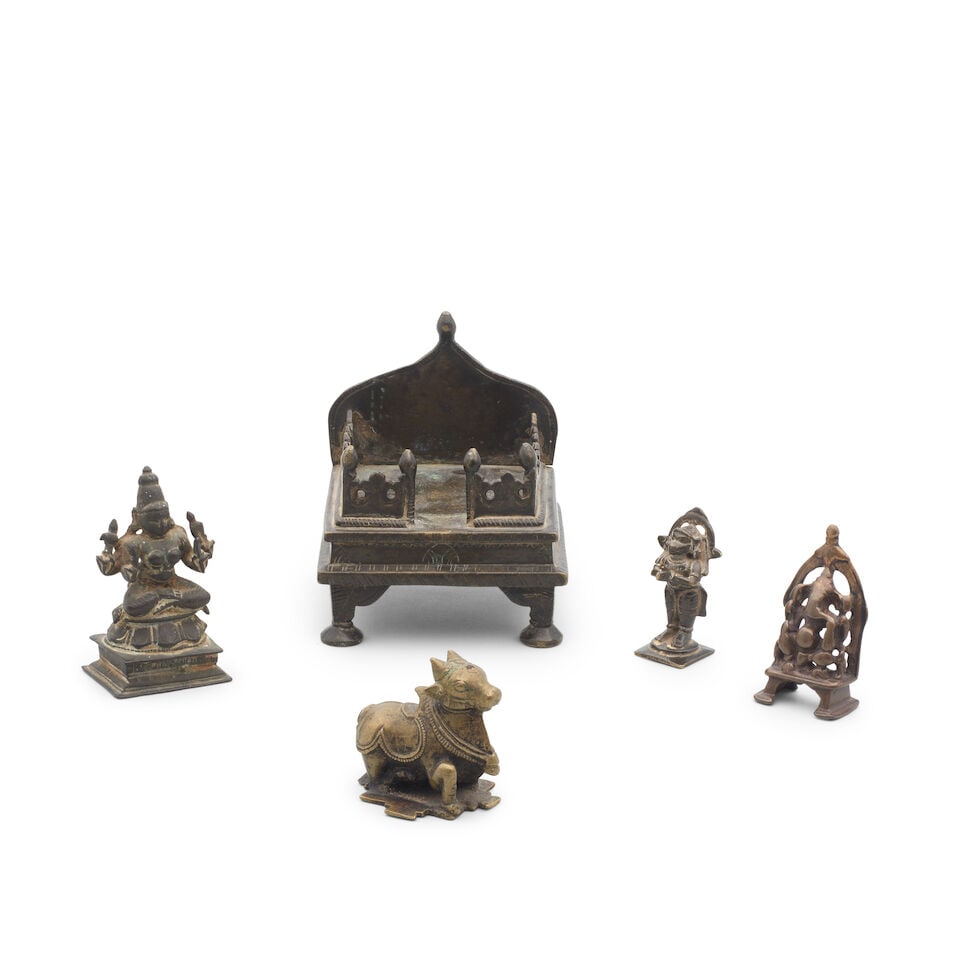 A group of five bronzes India, 16th-18th Century(5) (1 of 2)