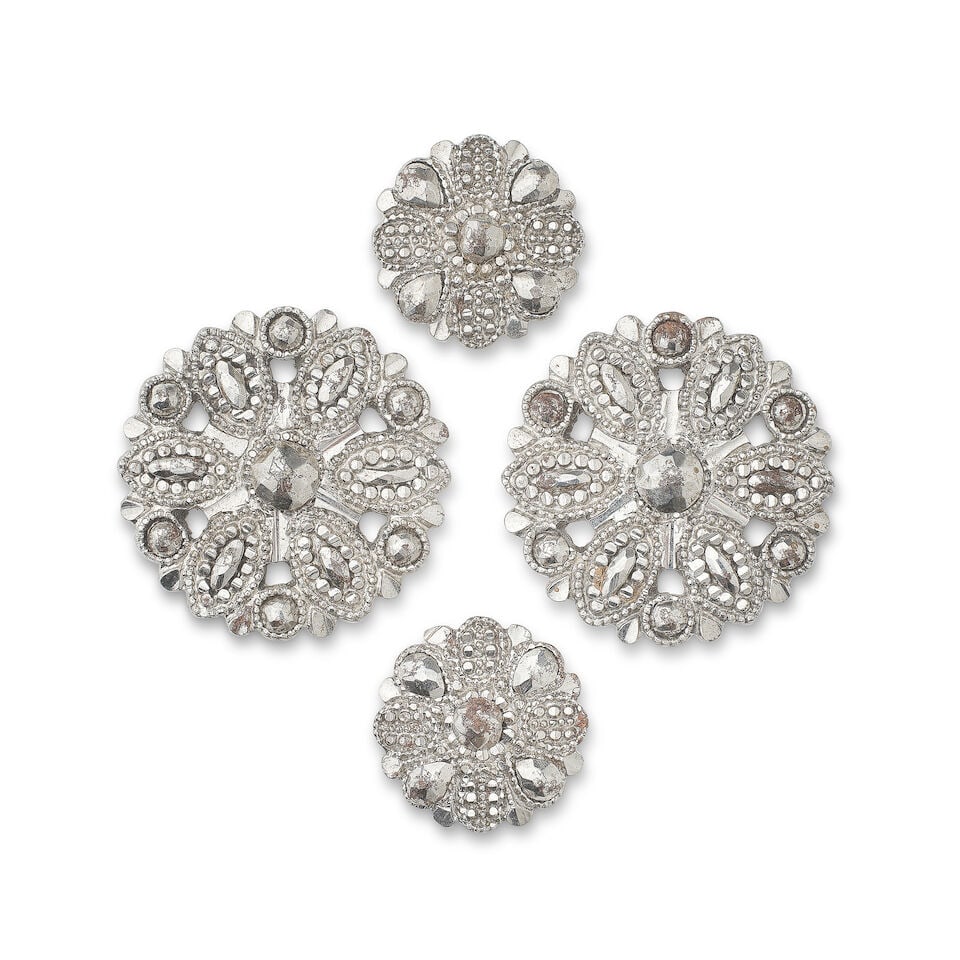 A group of steel buttons from the suit of Sir Thomas Theophilus Metcalfe, 4th Baronet (1795-1853... - 2