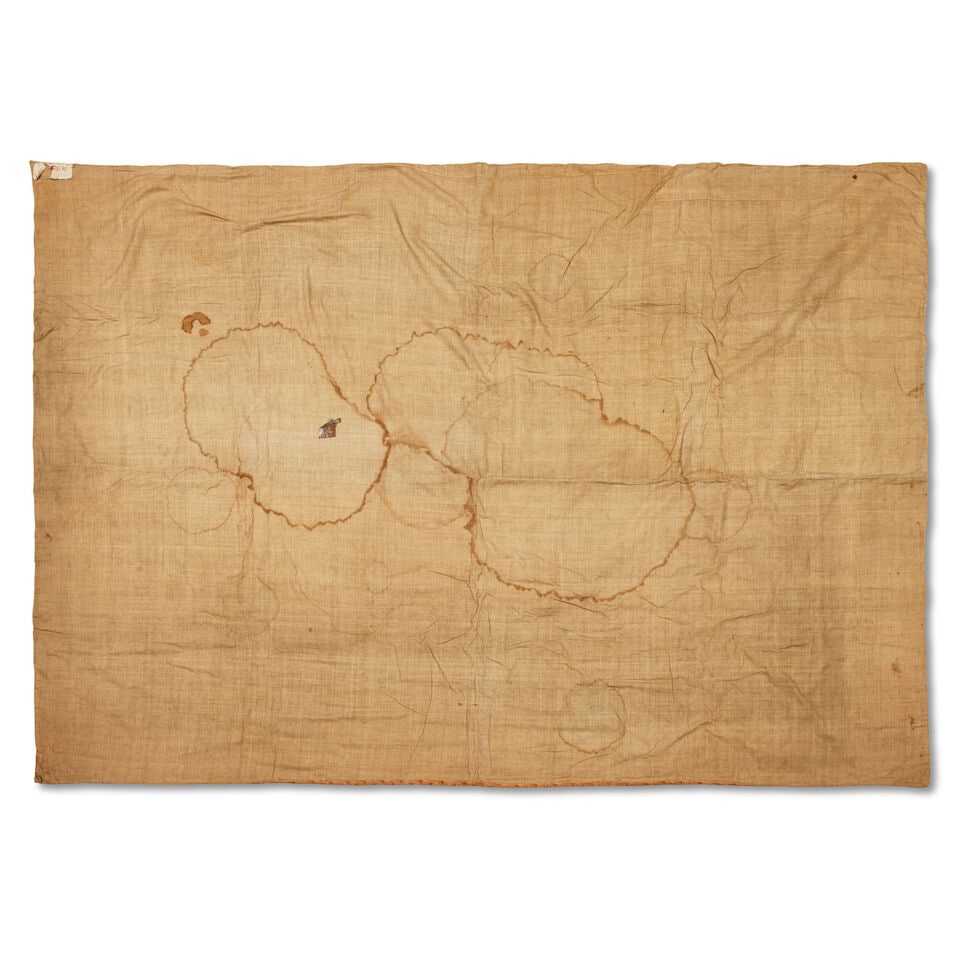 An Indo-portuguese embroidered cotton coverlet (colcha) Gujarat, 16th/ 17th Century - 3