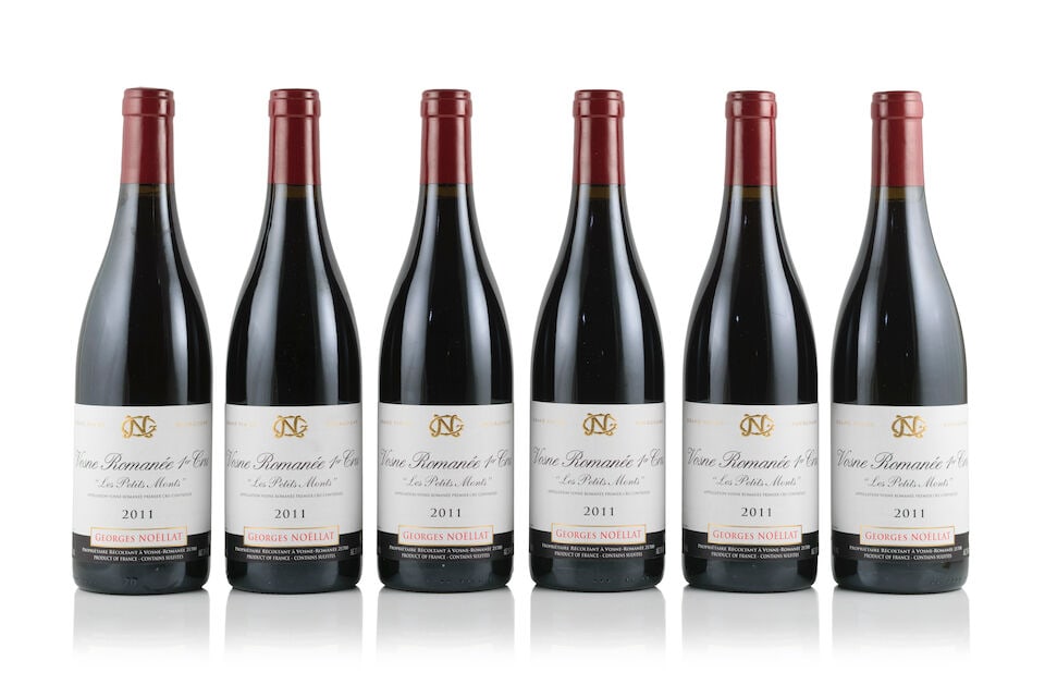 Domaine Georges Noëllat, Vosne-Romanée 1er Cru Petits Monts, 2011 (6 x 750ml): Domaine Georges Noëllat, Vosne-Romanée 1er Cru Petits Monts, 2011 (6 x 750ml) Region: Côte de Nuits Label: 1 bin-soiled Packaging: original carton This lot is subject to the following l
