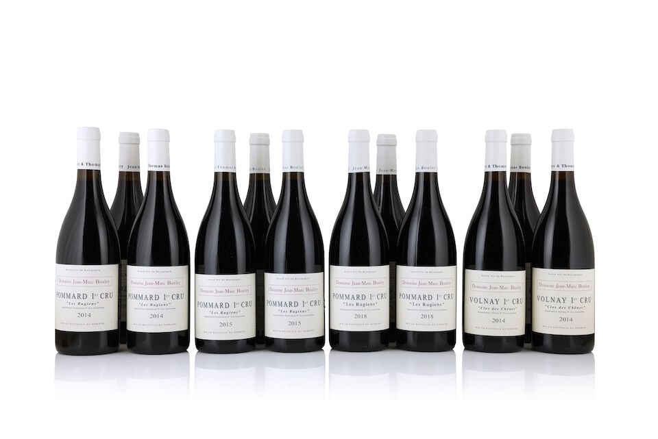 Jean-Marc Bouley, Volnay 1er Cru Clos des Chênes, 2014 (6 x 750ml) Jean-Marc Bouley, Pomma...: Jean-Marc Bouley, Volnay 1er Cru Clos des Chênes, 2014 (6 x 750ml) Region: Côte de Beaune Packaging: original carton Jean-Marc Bouley, Pommard 1er Cru Les Rugiens, 2014 (6 x 750ml) Region: