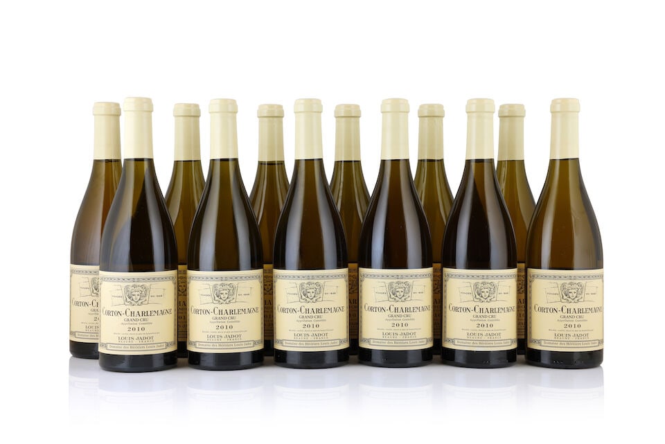 Domaine des Héritiers Louis Jadot, Corton-Charlemagne, 2010 (12 x 750ml): Domaine des Héritiers Louis Jadot, Corton-Charlemagne, 2010 (12 x 750ml) Region: Côte de Beaune Packaging: 2 x original wooden cases Notes: slight colour variation This lot is subject to