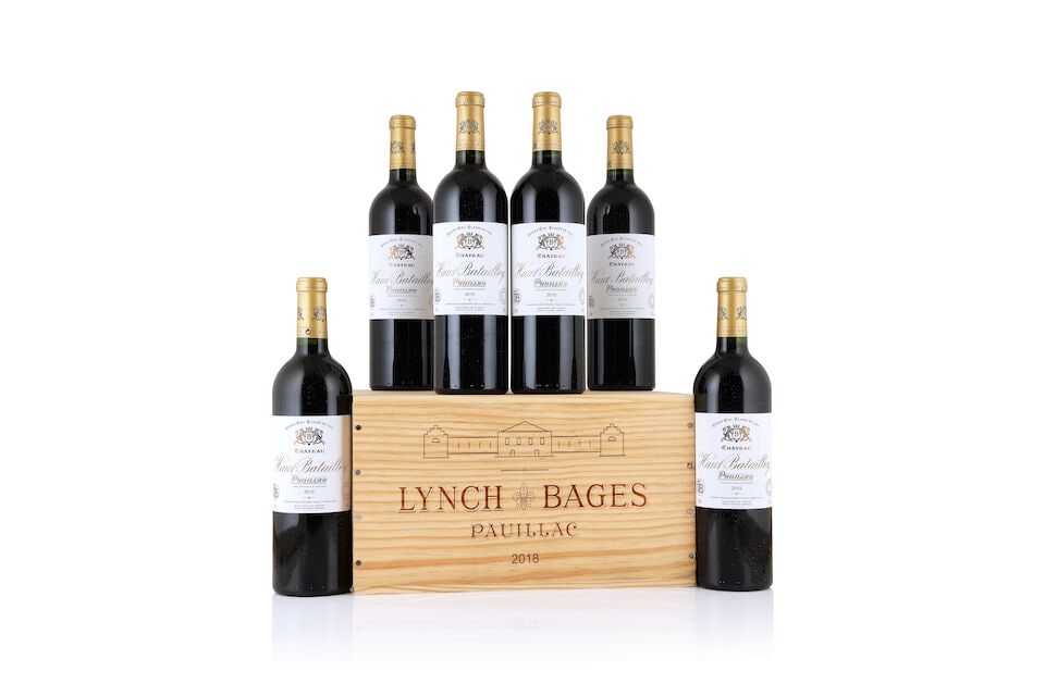 Château Haut-Batailley, 2015 (6 x 750ml) Château Lynch Bages, 2018 (6 x 750ml): Château Haut-Batailley, 2015 (6 x 750ml) Region: Pauillac Packaging: original wooden case Château Lynch Bages, 2018 (6 x 750ml) Region: Pauillac Packaging: original wooden case This lot is