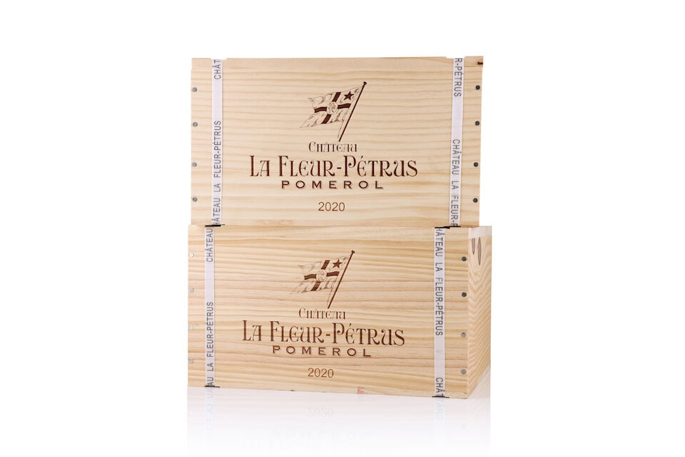 Château La Fleur-Pétrus, 2020 (12 x 750ml): Château La Fleur-Pétrus, 2020 (12 x 750ml) Region: Pomerol Packaging: 2 x original wooden cases This lot is subject to the following lot symbols: Δ Δ VAT at the prevailing rate on