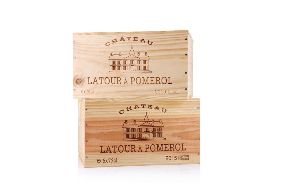 Château Latour à Pomerol, 2015 (6 x 750ml) Château Latour à Pomerol, 2019 (1...: Château Latour à Pomerol, 2015 (6 x 750ml) Region: Pomerol Packaging: original wooden case Château Latour à Pomerol, 2019 (12 x 750ml) Region: Pomerol Packaging: 2 x original