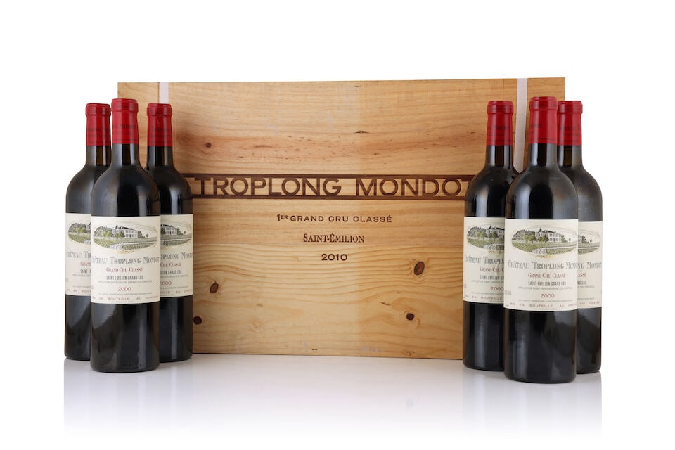 Château Troplong Mondot, 2000 (6 x 750ml) Château Troplong Mondot, 2010 (6 x 750ml): Château Troplong Mondot, 2000 (6 x 750ml) Region: St. Emilion Packaging: original wooden case Château Troplong Mondot, 2010 (6 x 750ml) Region: St. Emilion Packaging: original wooden