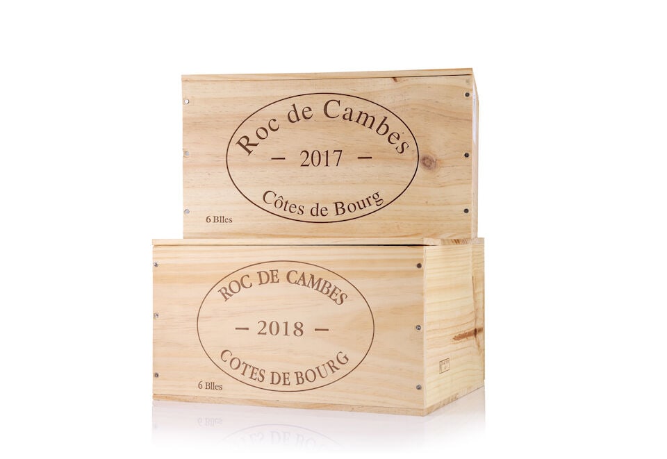 Roc de Cambes, Côtes de Bourg, 2017 (6 x 750ml) Roc de Cambes, Côtes de Bourg, 2018 (...: Roc de Cambes, Côtes de Bourg, 2017 (6 x 750ml) Region: Bordeaux Packaging: original wooden case Roc de Cambes, Côtes de Bourg, 2018 (6 x 750ml) Region: Bordeaux Packaging: original wooden c