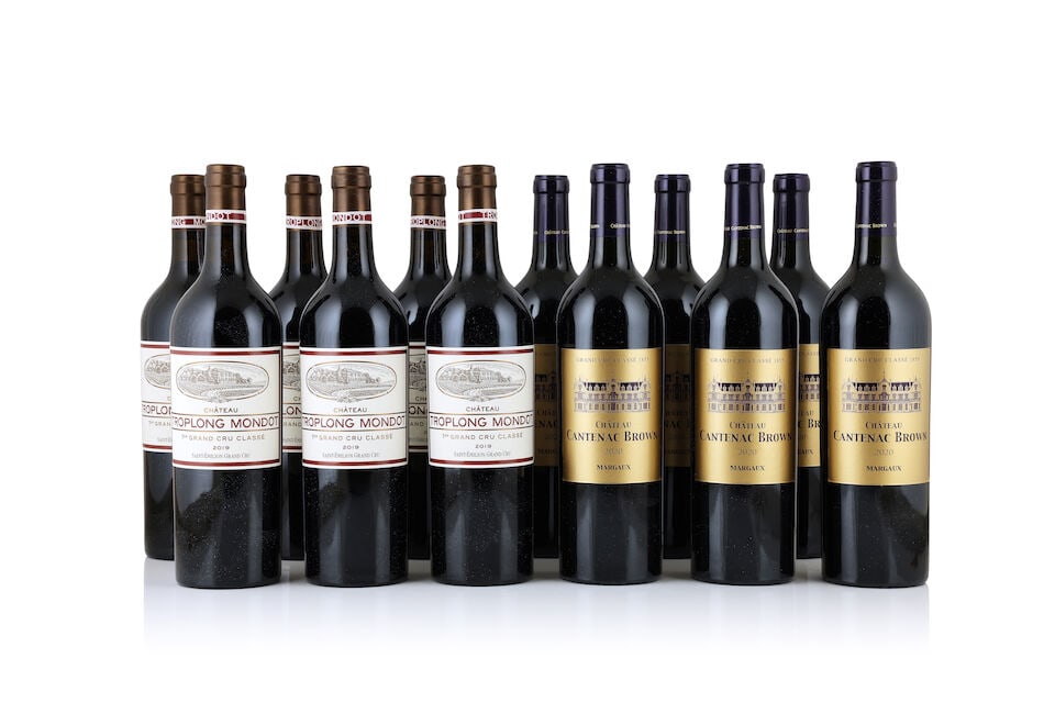 Château Troplong Mondot, 2019 (6 x 750ml) Château Cantenac Brown, 2020 (6 x 750ml): Château Troplong Mondot, 2019 (6 x 750ml) Region: St. Emilion Packaging: original wooden case Château Cantenac Brown, 2020 (6 x 750ml) Region: Margaux Packaging: original wooden case This lo