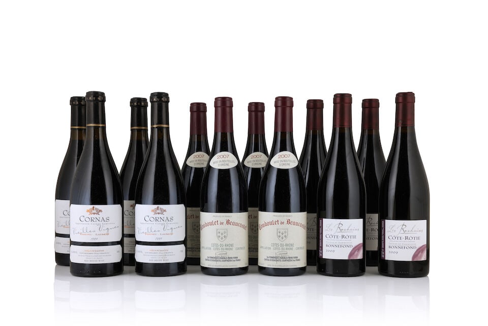 Tardieu-Laurent, Cornas Vieilles Vignes, 1999 (6 x 750ml) Coudoulet de Beaucastel, Côtes-du...: Tardieu-Laurent, Cornas Vieilles Vignes, 1999 (6 x 750ml) Region: Rhône Valley Coudoulet de Beaucastel, Côtes-du-Rhône, 2007 (12 x 750ml) Region: Rhône Valley Label: lightly damp-a