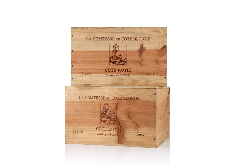 Domaine Christophe Pichon, Côte-Rôtie La Comtesse en Côte Blonde, 2005 (12 x 750ml): Domaine Christophe Pichon, Côte-Rôtie La Comtesse en Côte Blonde, 2005 (12 x 750ml) Region: Rhône Valley Packaging: 2 x original wooden cases This lot is subject to the following